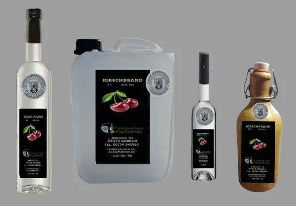 Kirschbrand in 4 Variationen